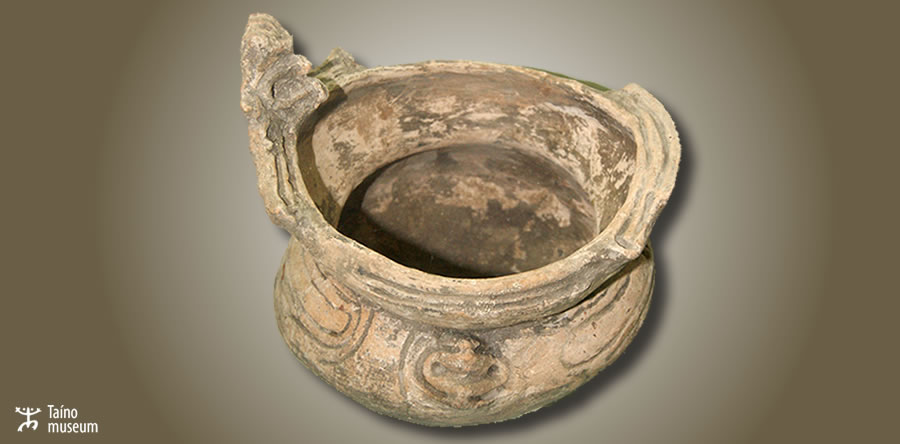 Double bodied pot with incised decoration